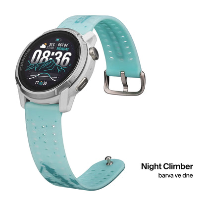 COROS 22mm silikonový řemínek – Night Climber – barva ve dne